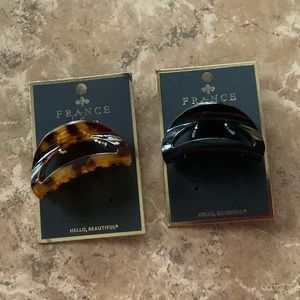 (2) FRANCE LUXE Belle Cutout Curve Jaw